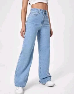 Women Straight Fit High Rise Blue Jeans - Polo Blue, 26