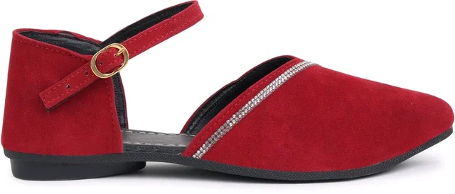 Saba Collection Women Flats Sandal (Black, 7) - Cardinal, 3