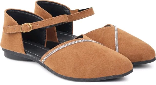 Saba Collection Women Flats Sandal (Black, 7) - Antique Brass, 4