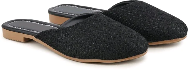 Muzem Women Flats Sandal (Pink, 5) - Black, 4