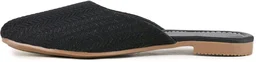 Muzem Women Flats Sandal (Pink, 5) - Black, 6