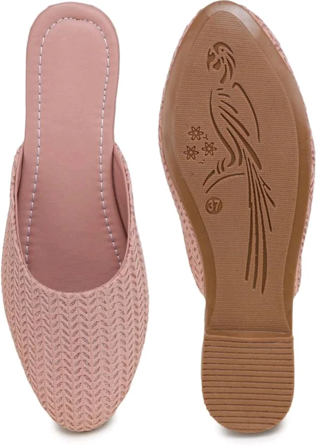 Muzem Women Flats Sandal (Pink, 5) - Oriental Pink, 7