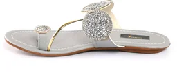 Bootify Women Flats Sandal (Grey, 7) - Cotton Seed, 6
