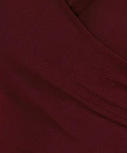Casual Regular Sleeves Solid Women Black Top - maroon, L