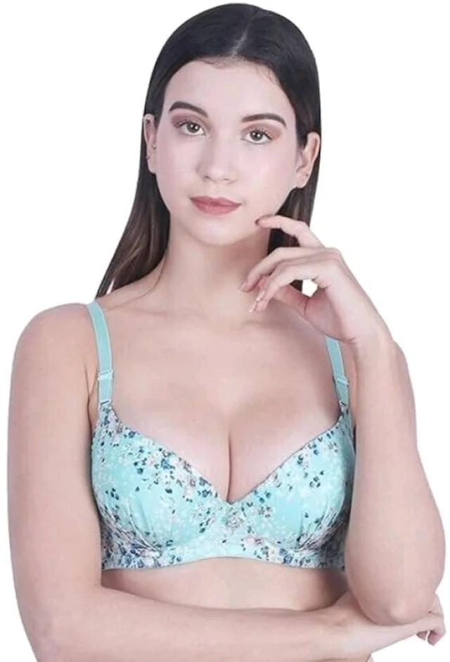 Women Everyday Lightly Padded Bra (Red)
- Green, 32B