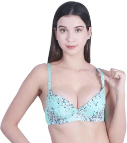 Women Everyday Lightly Padded Bra (Red)
- Green, 34B