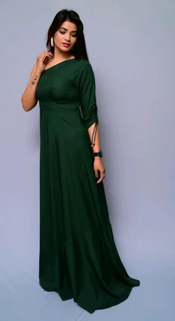 Women Fit and Flare Maroon Dress
- BGreen, L