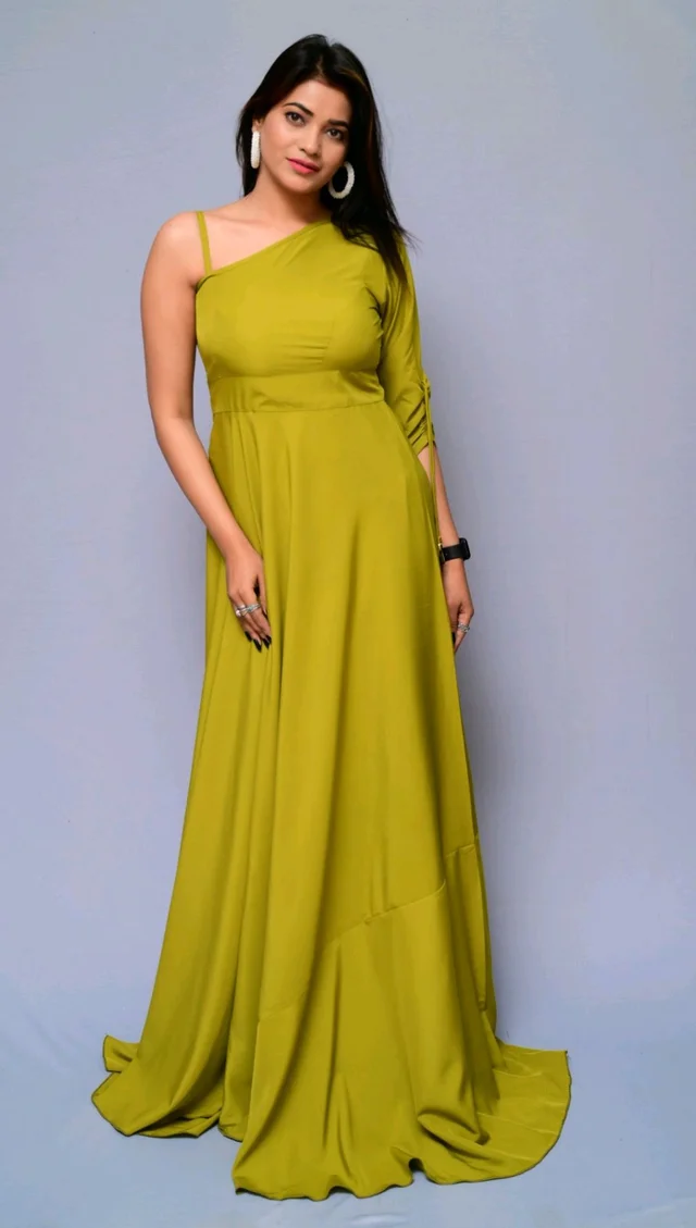 Women Fit and Flare Maroon Dress
- MGreen, S