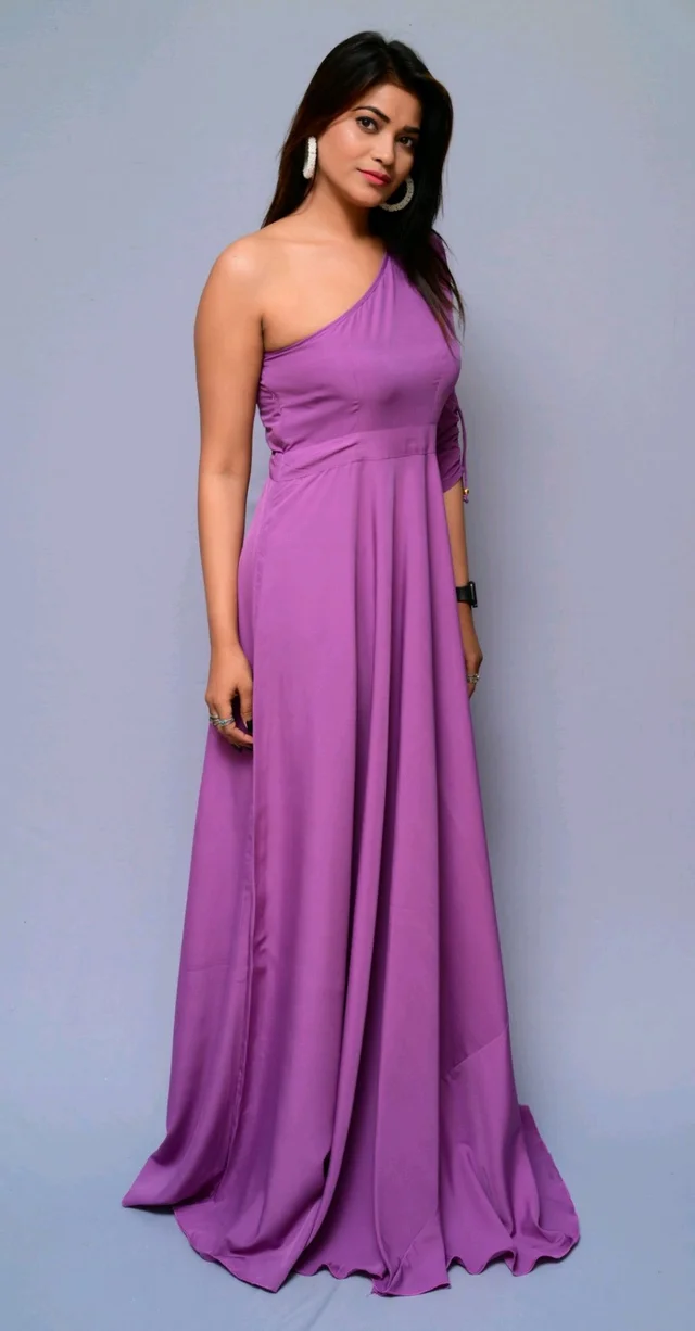 Women Fit and Flare Maroon Dress
- Lavender, XS