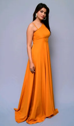Women Fit and Flare Maroon Dress
- Rust, XL