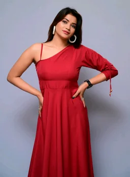 Women Fit and Flare Maroon Dress
- Maroon, XXL
