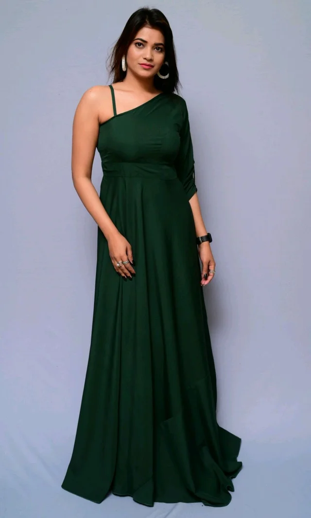 Women Fit and Flare Maroon Dress
- BGreen, XXL