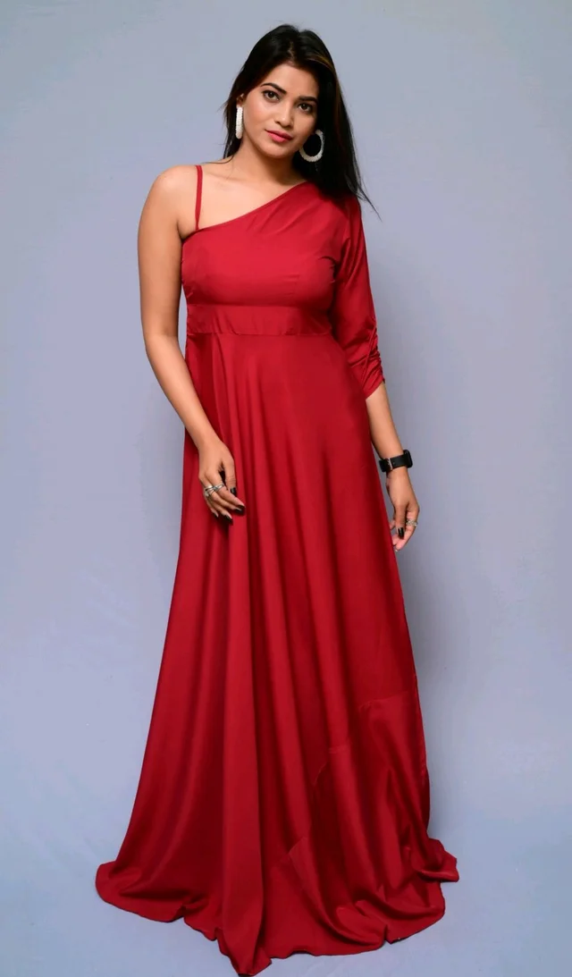 Women Fit and Flare Maroon Dress
- Maroon, 5XL