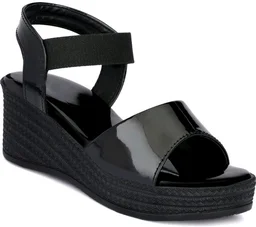 Women Wedges Sandal (Black, 6)
- Black, 7