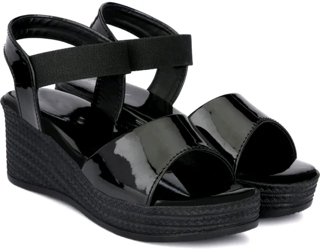 Women Wedges Sandal (Black, 6)
- Black, 7