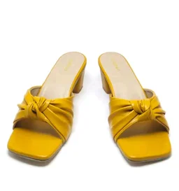 Block Heel Slipper For Women And Girl - Buddha Gold, 5