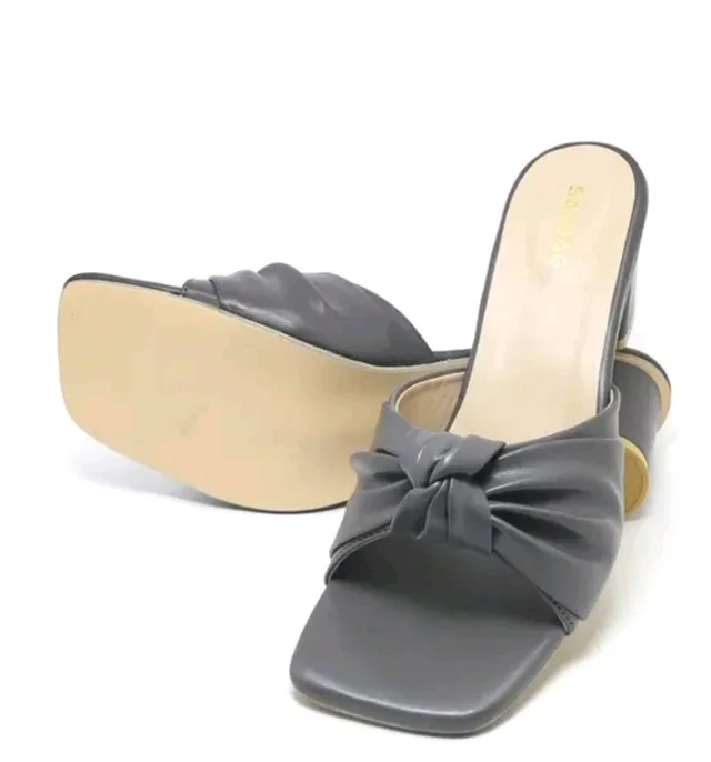 Block Heel Slipper For Women And Girl - Dorado, 5