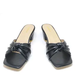 Block Heel Slipper For Women And Girl - Black, 8
