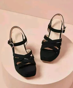 LATEST WOMEN HEEL - Black, 7