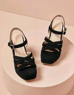 LATEST WOMEN HEEL - Black, 7