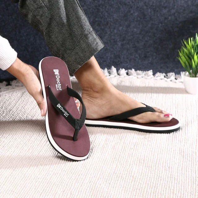 Lightweight Antiskid|Ortho|Heels Slippers for Women Flip Flop for Girls Women Slippers
(Maroon, 4)
- Ferra, 5