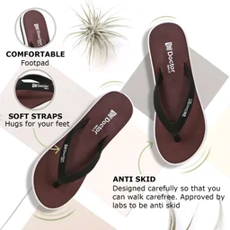 Lightweight Antiskid|Ortho|Heels Slippers for Women Flip Flop for Girls Women Slippers
(Maroon, 4)
- Ferra, 6