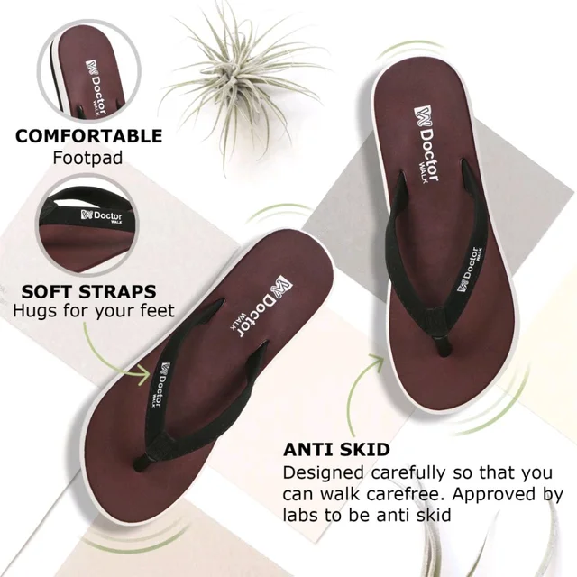 Lightweight Antiskid|Ortho|Heels Slippers for Women Flip Flop for Girls Women Slippers
(Maroon, 4)
- Ferra, 7