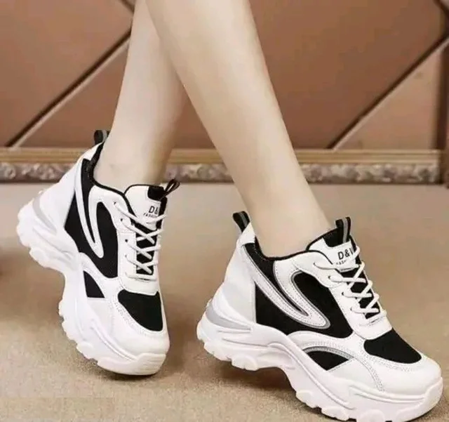 White Trending Sneakers for Girls/Ladies Sneakers For Women (White, 4) - White, 5