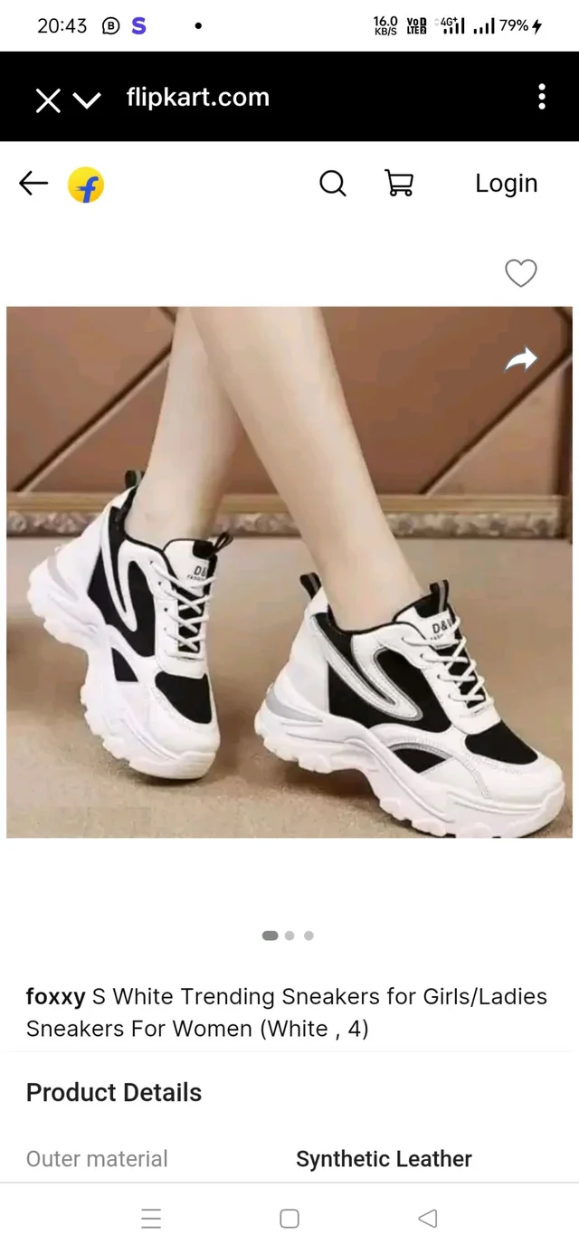 White Trending Sneakers for Girls/Ladies Sneakers For Women (White, 4) - White, 5