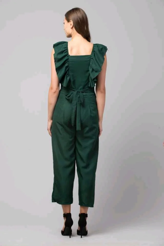 Solid women jumpsuit. - Te Papa Green, L