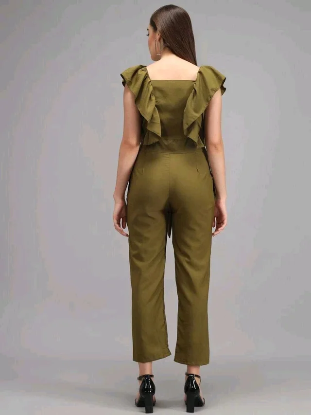 Solid women jumpsuit. - Shingle Fawn, M