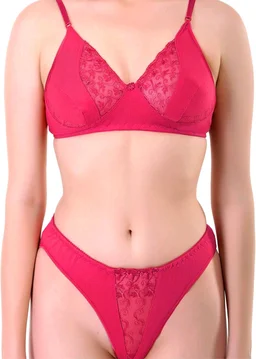 Bra & Panty Set Self Design Multicolor Lingerie Set - 30B