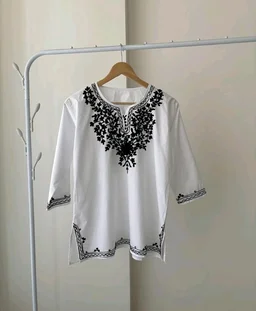 Pinkberry Short Kurta for Women – Chikankari Embroidered Ladies Kurti, Stylish Girls Top, Half Kurtas, Tunic Design Woman Kurtis White
- White, XXXL