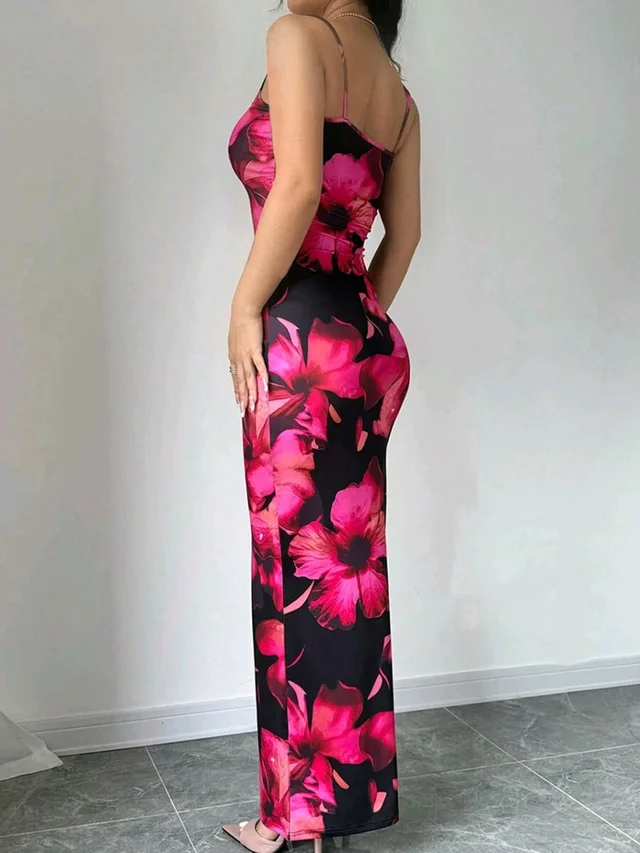 Women Bodycon Multicolor Maxi/Full Length
Dress - Multicolor, M