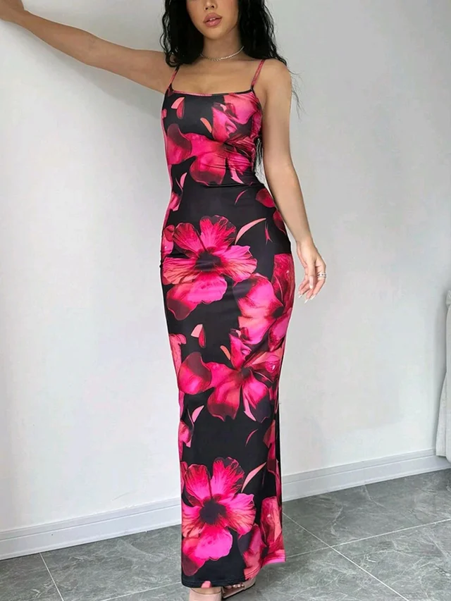 bodycon multicolor dress Women Maxi/Full Length Size:65W fitting silhouette elegantly hugs Formal Evening Gown rachel green black dress