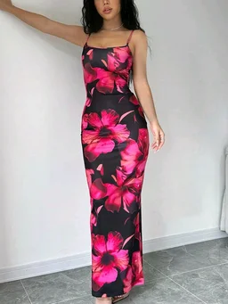 Women Bodycon Multicolor Maxi/Full Length
Dress - Multicolor, XXL