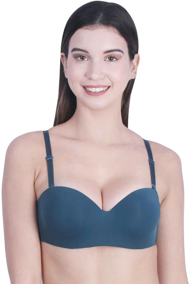 Women T-Shirt Lightly Padded Bra (Red)
- Green, 32A