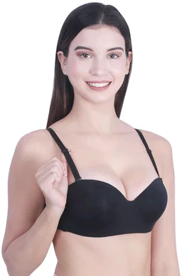 Women T-Shirt Lightly Padded Bra (Red)
- Black, 32A