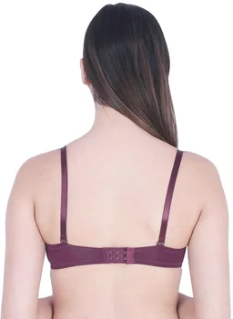 Women T-Shirt Lightly Padded Bra (Red)
- purple, 34A