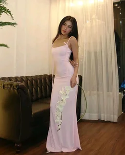 Maxi Dress // Baby Pink - pink, XXL