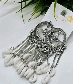 Fancy Earrings & Studs - silver, Free Size