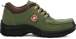Outdoor Climber Stylish Lace Up Hiking & Trekking Shoes Boots For Men (Beige, 7) - Ovlie, IND-9