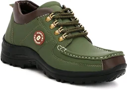 Outdoor Climber Stylish Lace Up Hiking & Trekking Shoes Boots For Men (Beige, 7) - Ovlie, IND-10