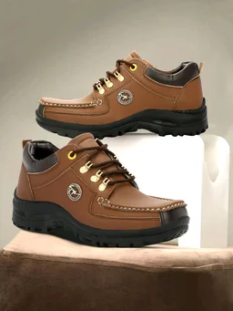 Outdoor Climber Stylish Lace Up
Outdoors For Men (Grey, 6) - Tan, IND-7