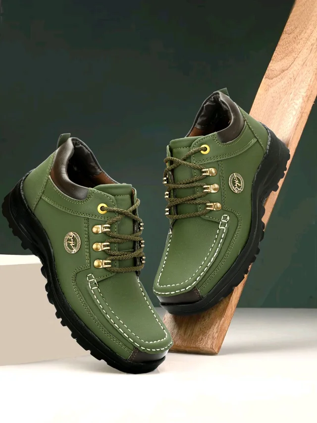 Outdoor Climber Stylish Lace Up
Outdoors For Men (Grey, 6) - Green, IND-6