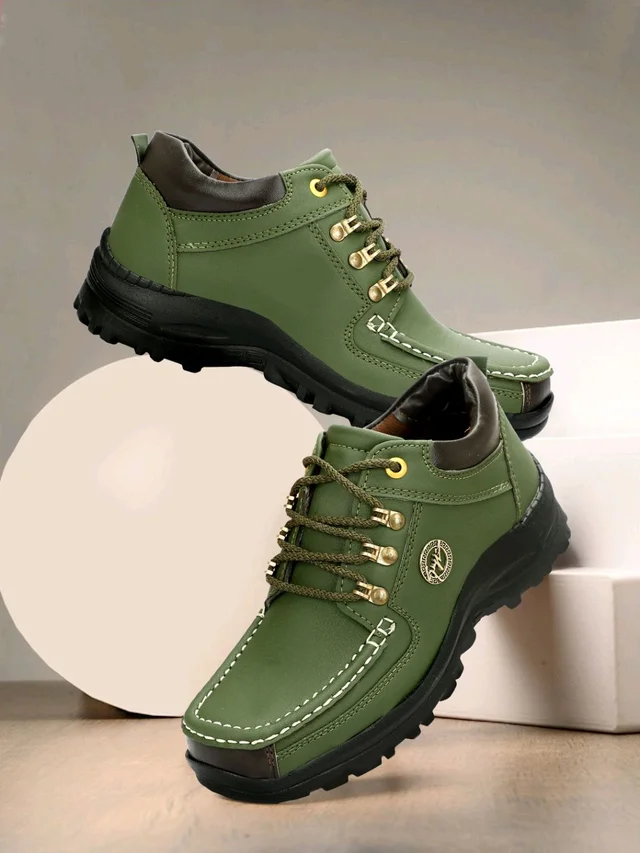 Outdoor Climber Stylish Lace Up
Outdoors For Men (Grey, 6) - Green, IND-10