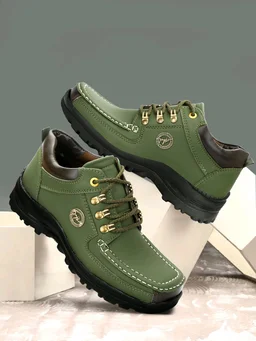 Outdoor Climber Stylish Lace Up
Outdoors For Men (Grey, 6) - Green, IND-10