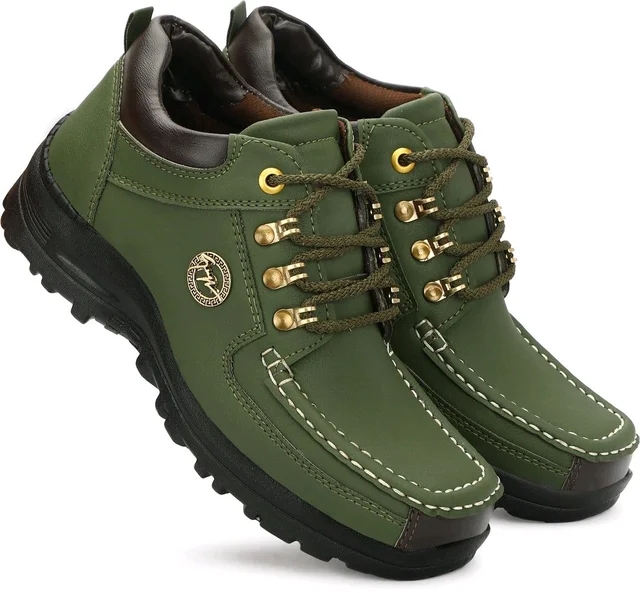 Outdoor Climber Stylish Lace Up
Outdoors For Men (Grey, 6) - Green, IND-10