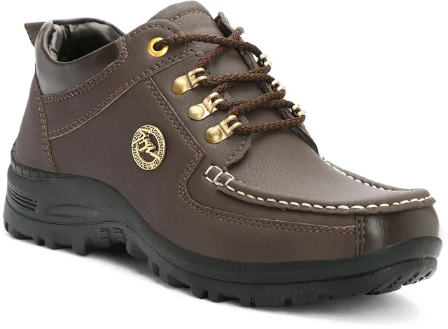 Outdoor Climber Stylish Lace Up
Outdoors For Men (Grey, 6) - Brown, IND-9