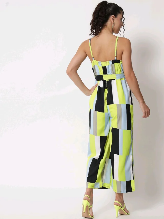 Striped Women Jumpsuit - Primrose, M